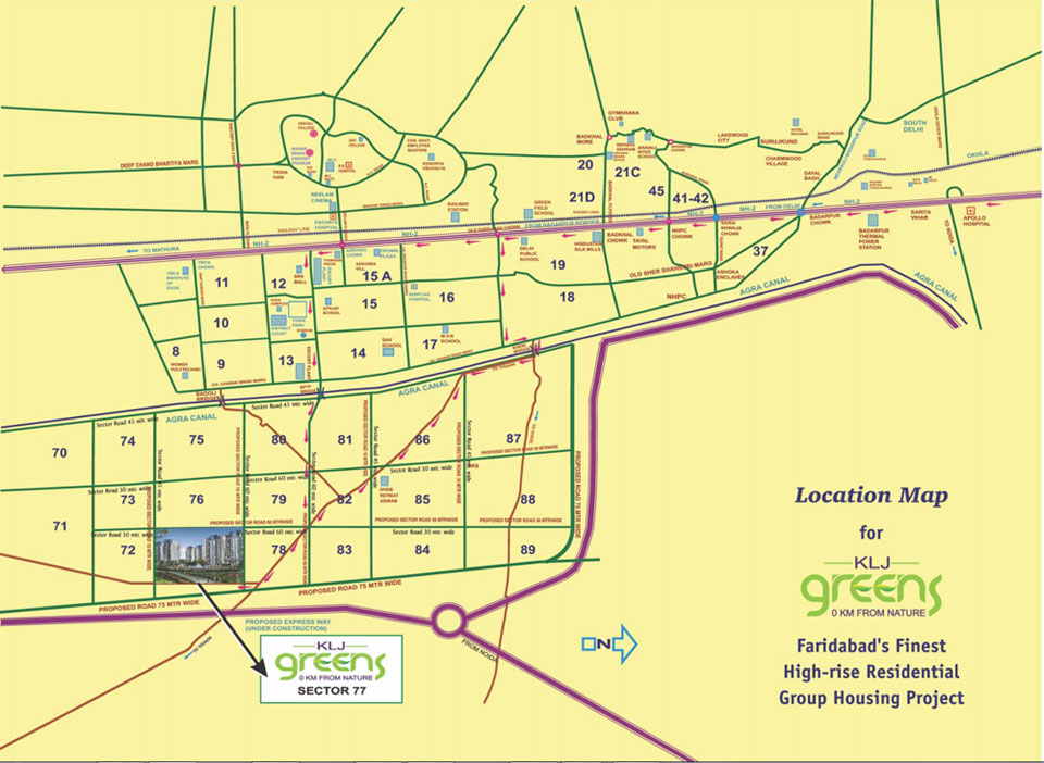 KLJ Platinum Heights Location Map Image