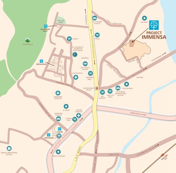 Kalpataru Immensa Location Map Image
