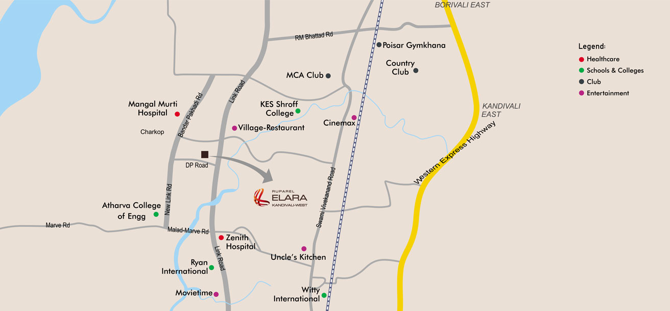 Ruparel Elara Location Map Image