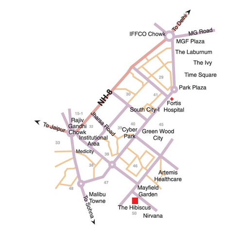 SS The Hibiscus Location Map Image