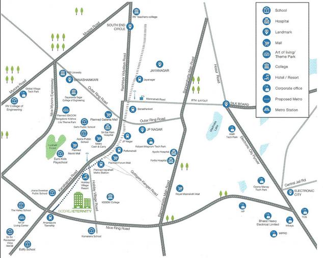 Godrej Eternity Location Map Image