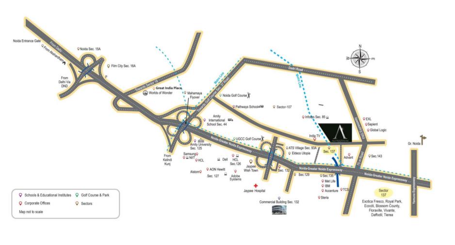 Bhutani Alphathum Location Map Image