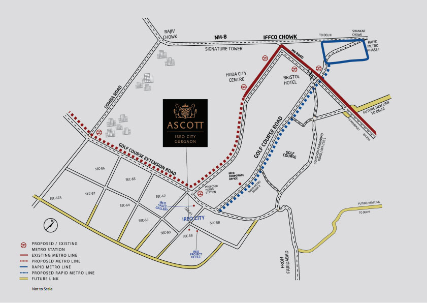 Ireo City Central Location Map Image