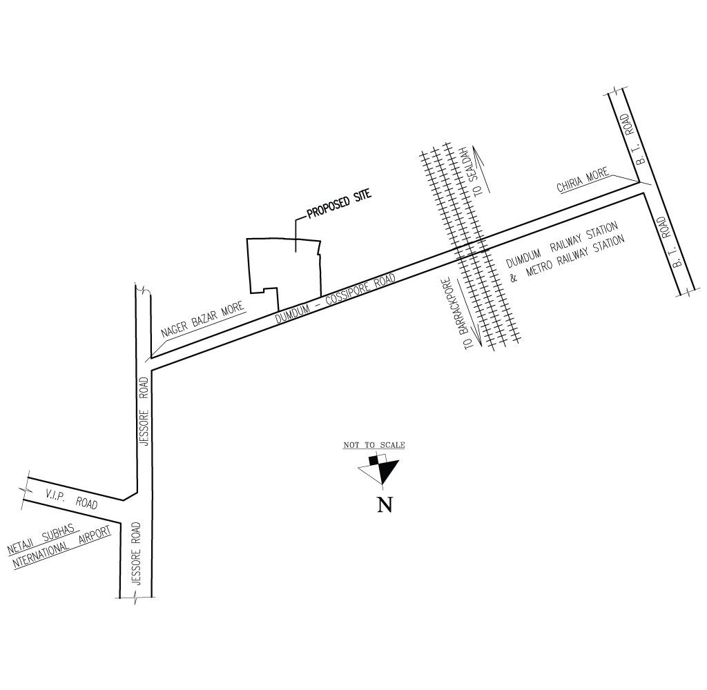  Shrachi Aangan Location Map Image