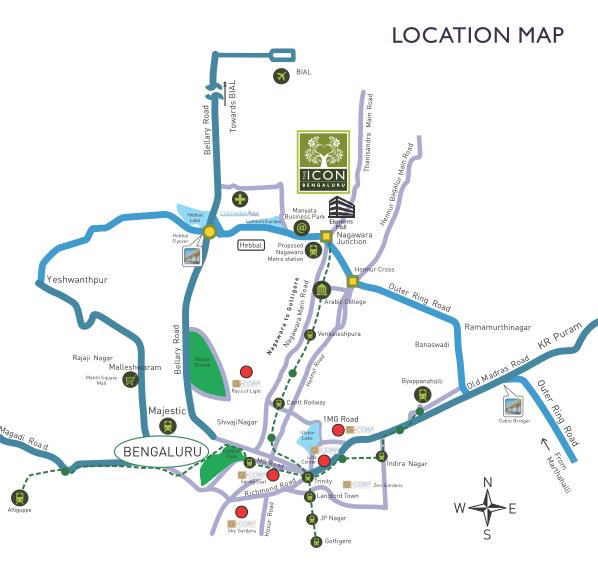 G Corp The Icon Location Map Image
