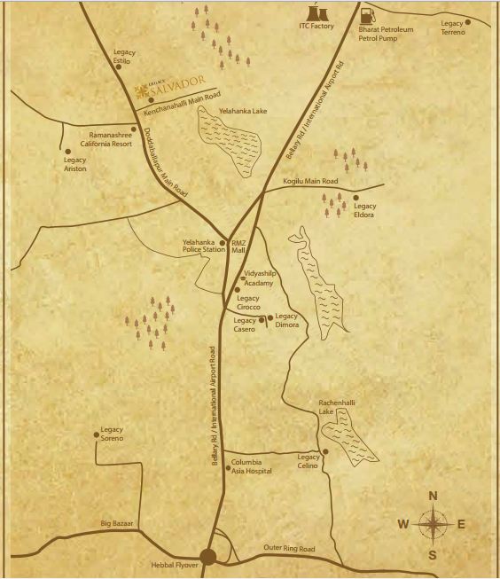 Legacy Salvador Location Map Image