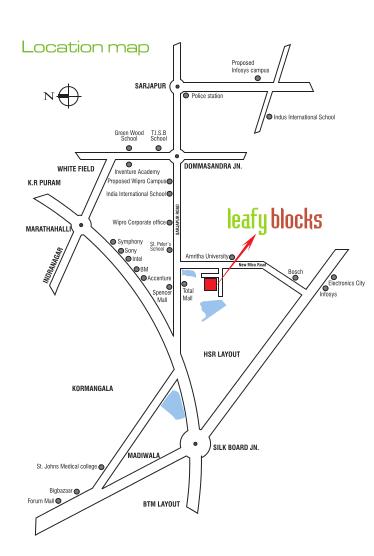 Inner Spaces Leafy Blocks Location Map Image
