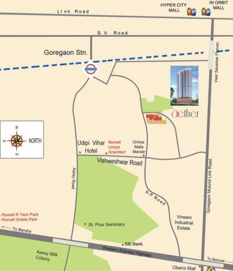 Romell Aether Location Map Image