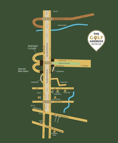 The Golf Address Location Map Image