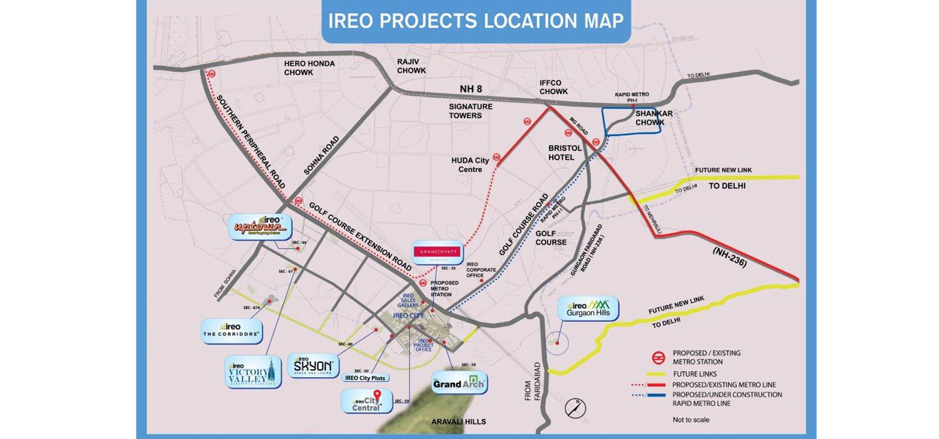 Ireo Skyon Location Map Image
