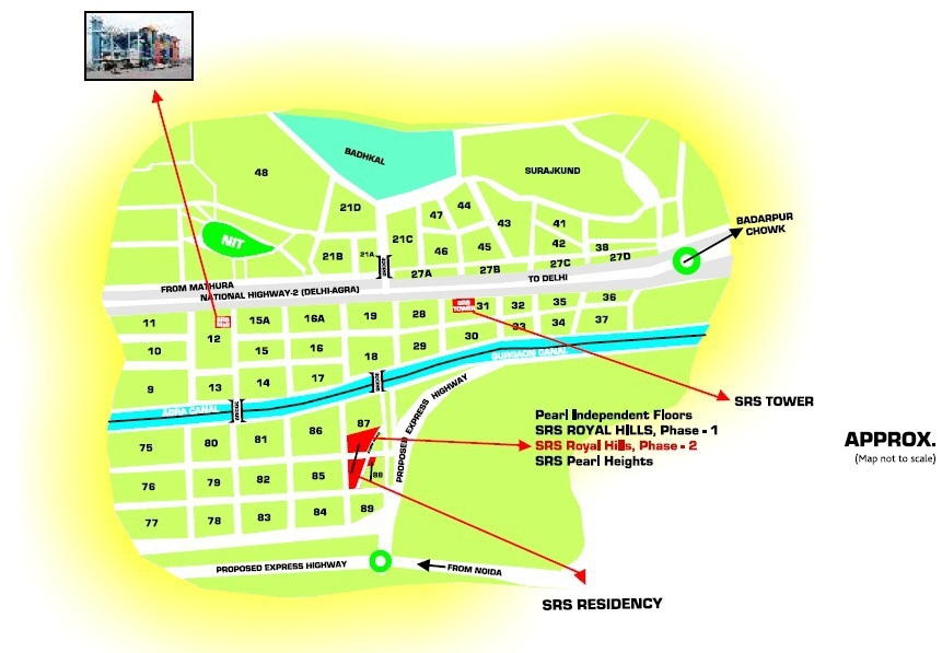 SRS Royal Hills Phase 2 Location Map Image