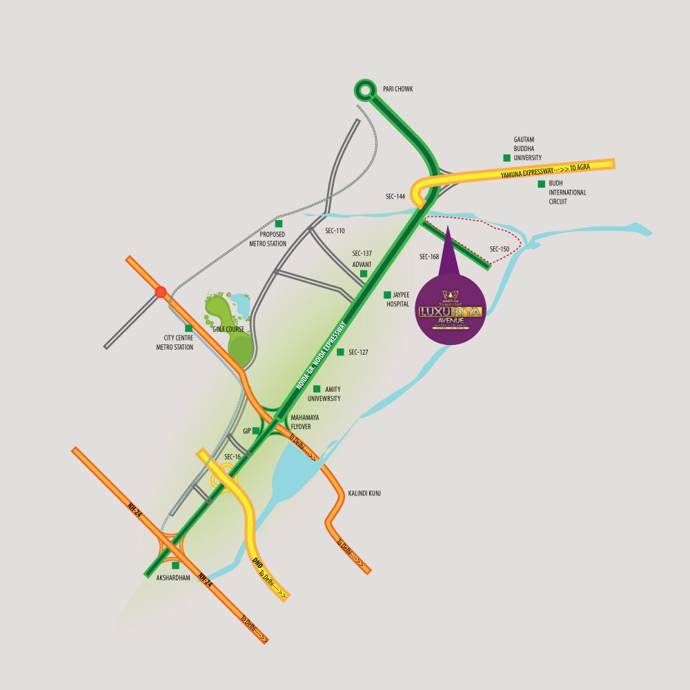 Samridhi Luxuriya Avenue Location Map Image