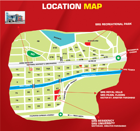 SRS Pearl Heights Location Map Image