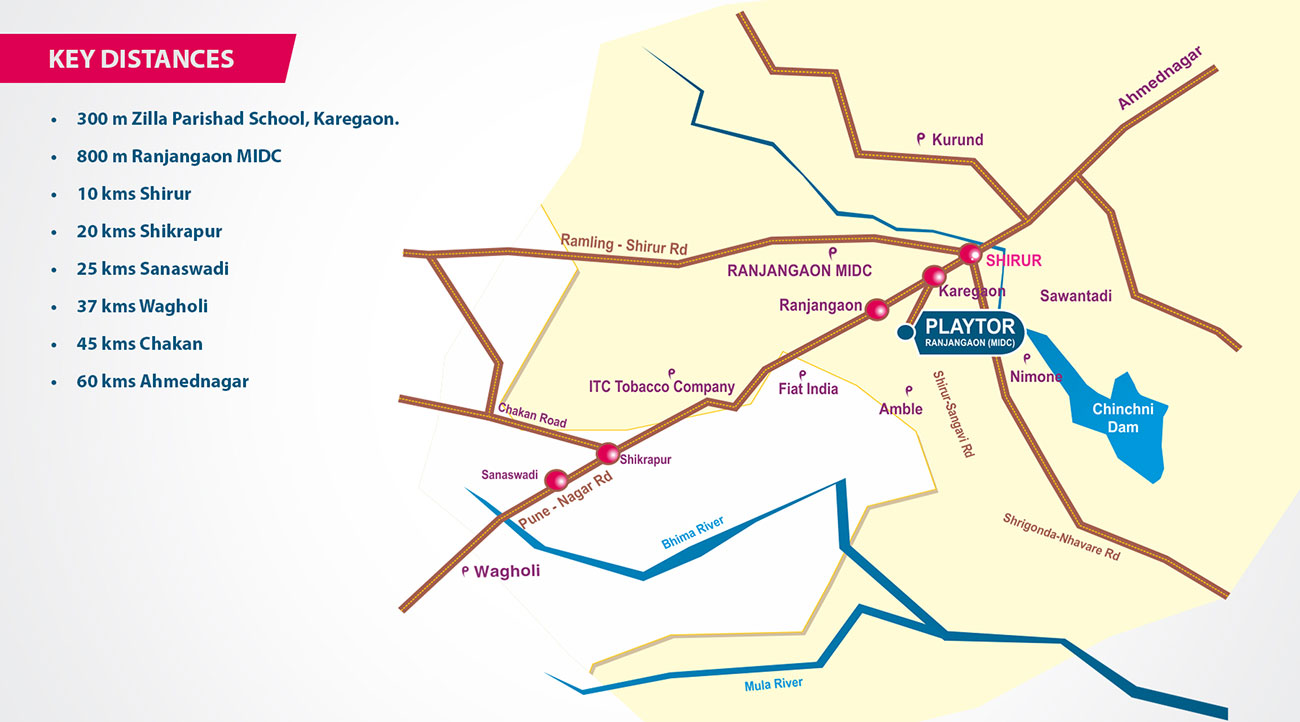 Ranjangaon Location Map Image