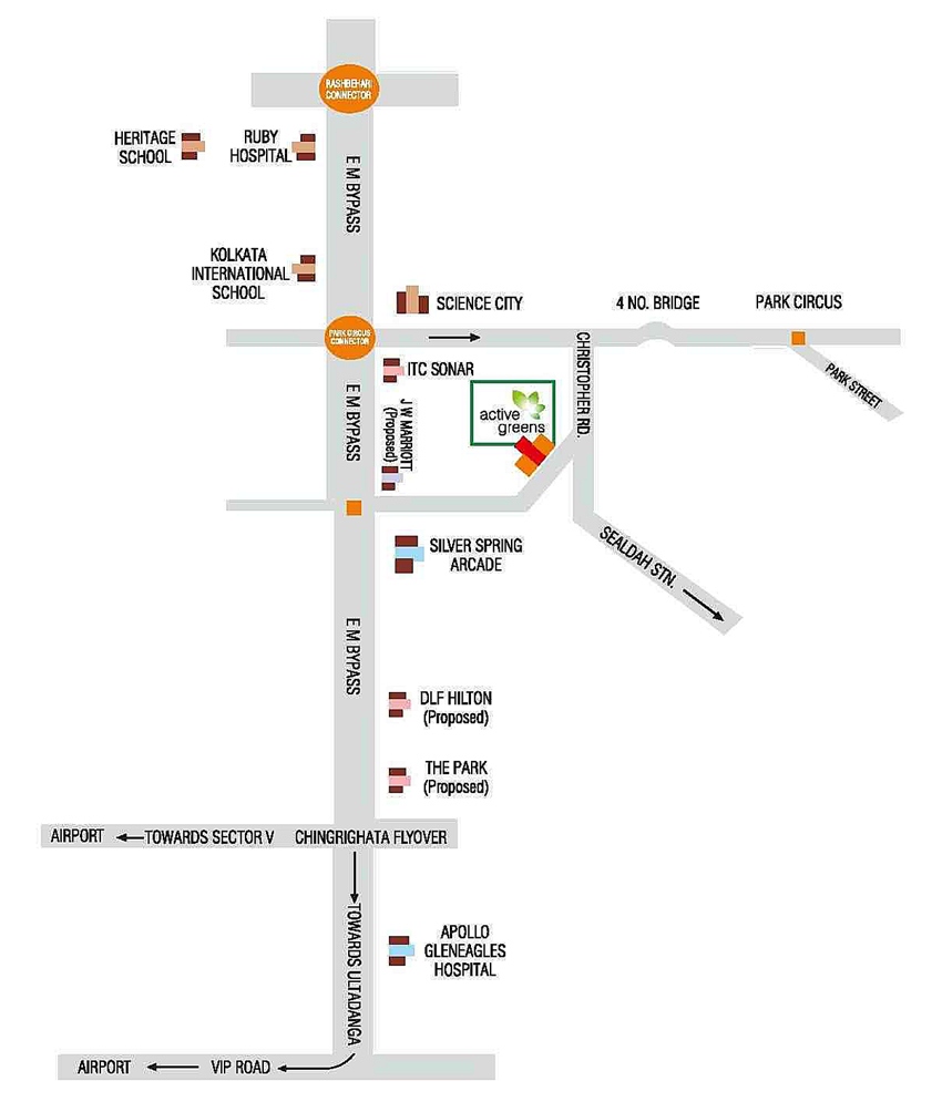 Ruchi Active Greens Location Map Image