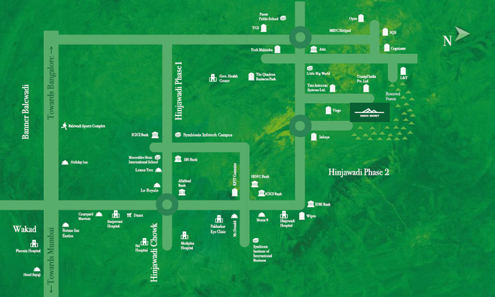 High Mont Location Map Image