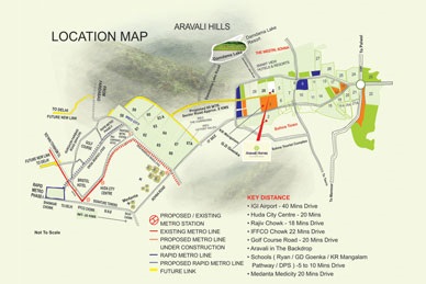 Gls Arawali Homes Location Map Image