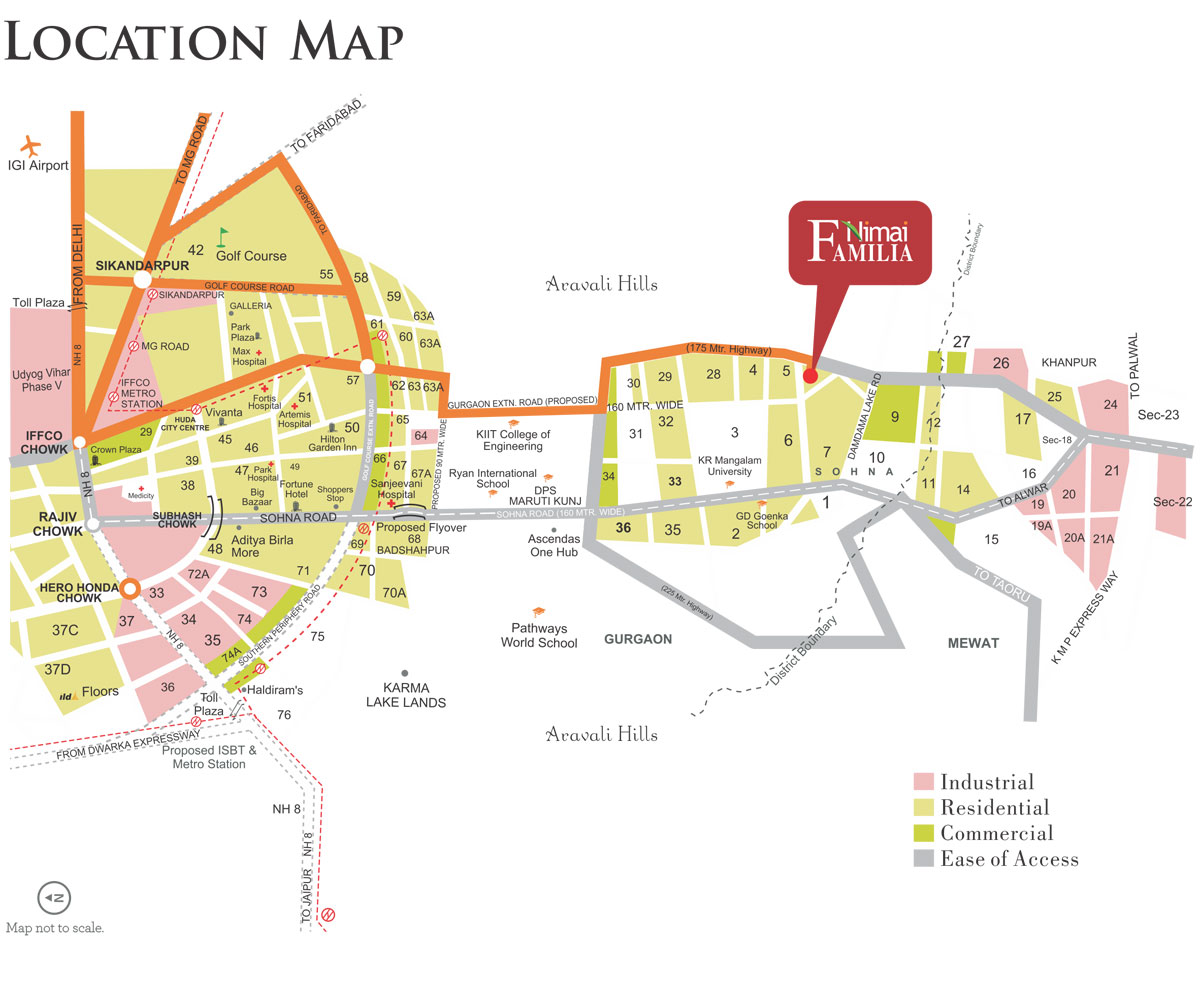 Nimai Familia Location Map Image