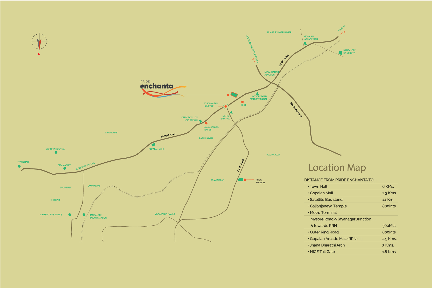 Pride Enchanta Location Map Image