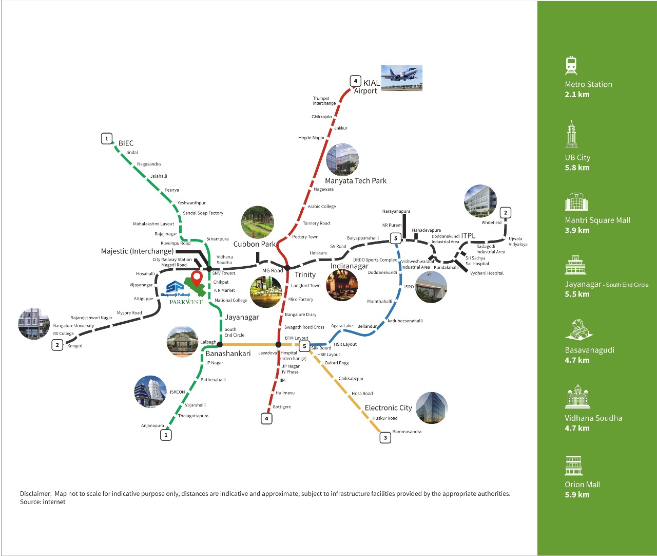 Shapoorji Pallonji Parkwest Phase 2 Location Map Image