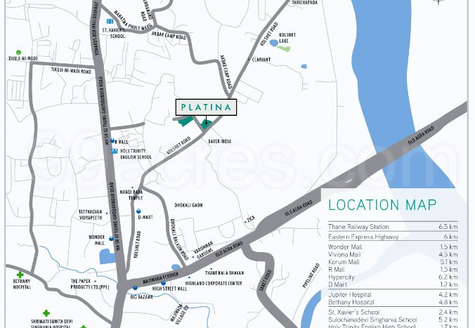 Wadhwa Platina Location Map Image