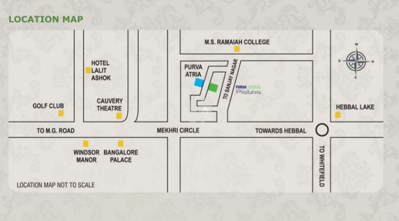 Purva Atria Platina Location Map Image