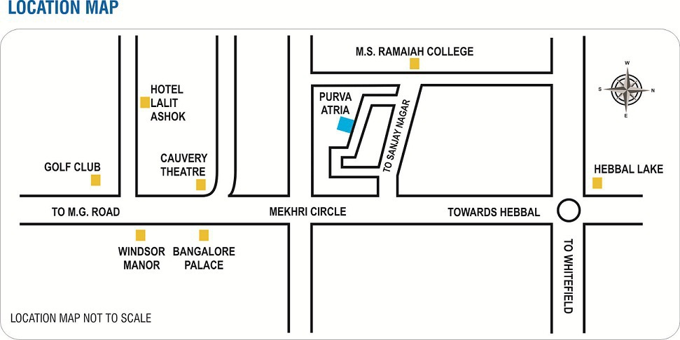 Puravankara Purva Atria Location Map Image