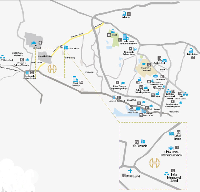 Hiranandani Loftline Location Map Image