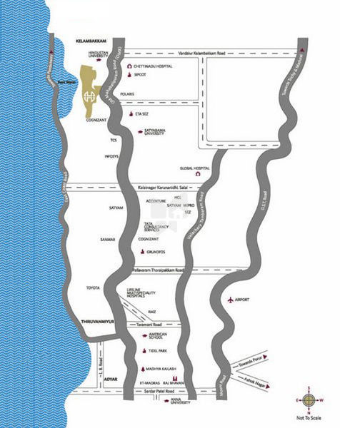 Hiranandani Birchwood Location Map Image