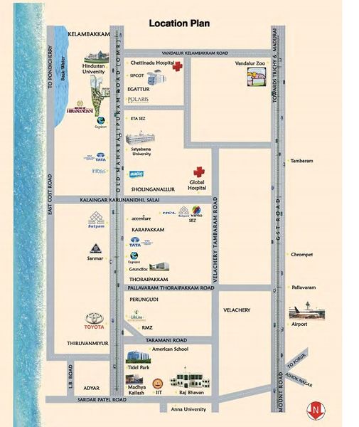 Hiranandani Pinewood Location Map Image