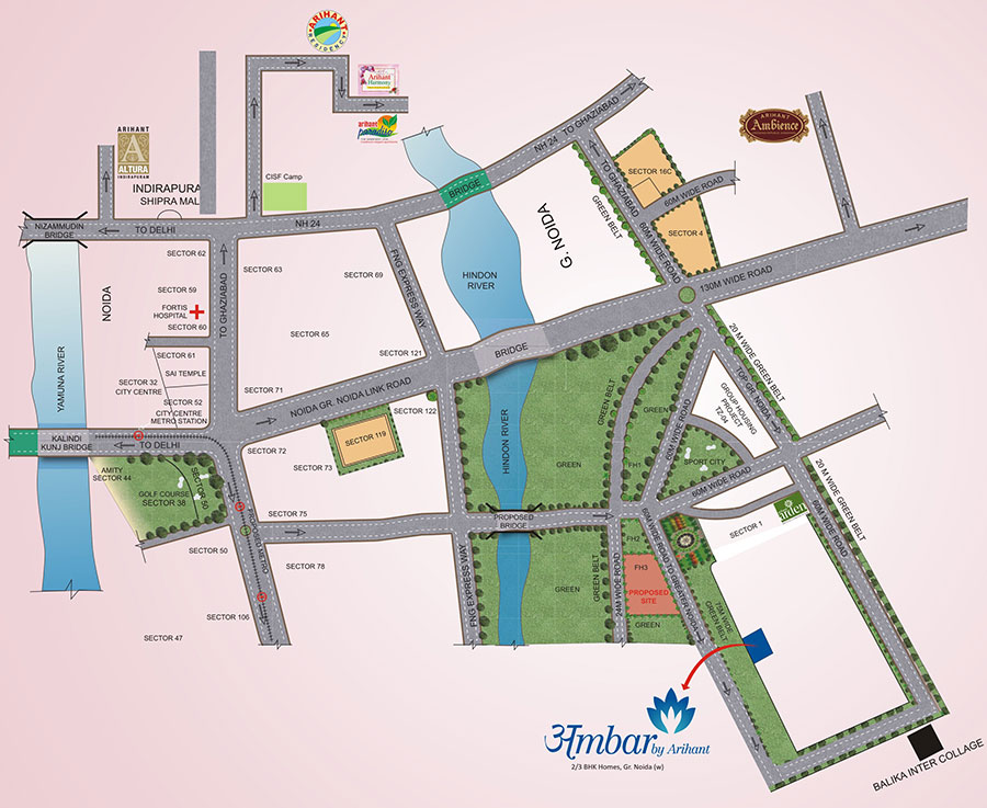 Arihant Ambar Location Map Image