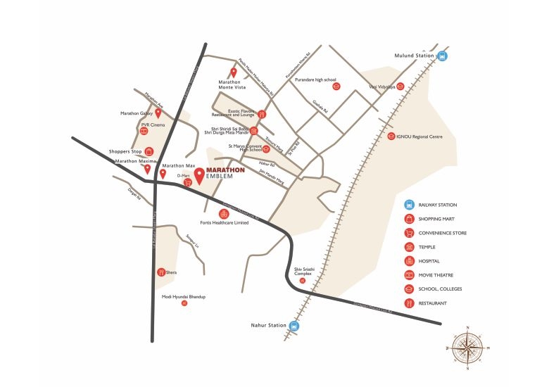 Marathon Emblem Location Map Image
