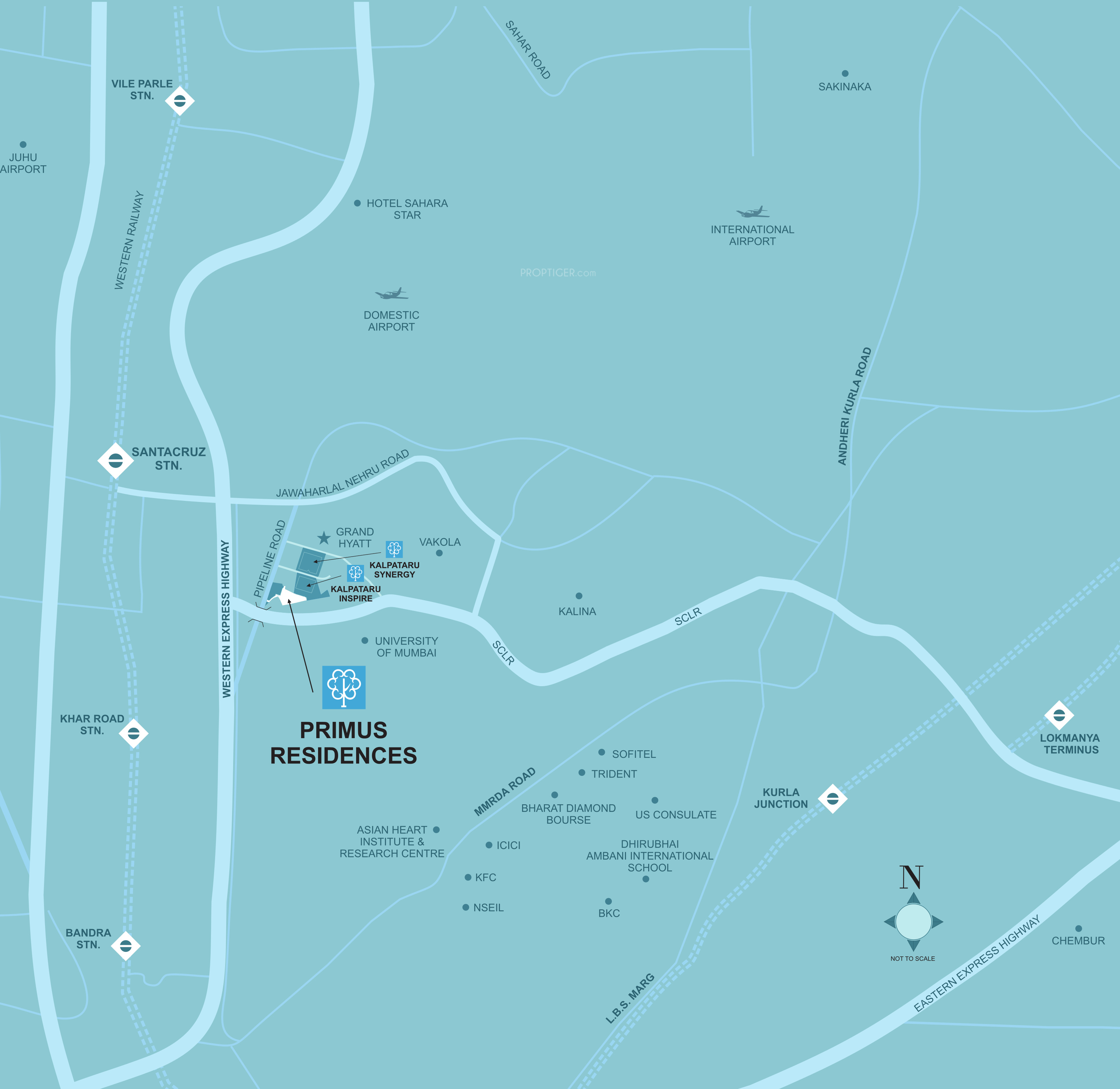 Kalpataru Primus Residences Location Map Image