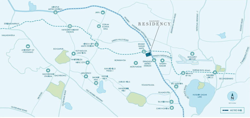 Kalpataru Residency Location Map Image