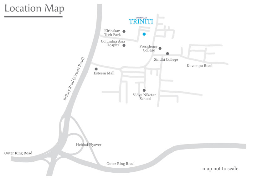 Vaishnavi Triniti Location Map Image