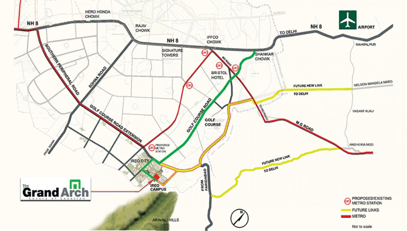 Ireo The Grand Arch Location Map Image
