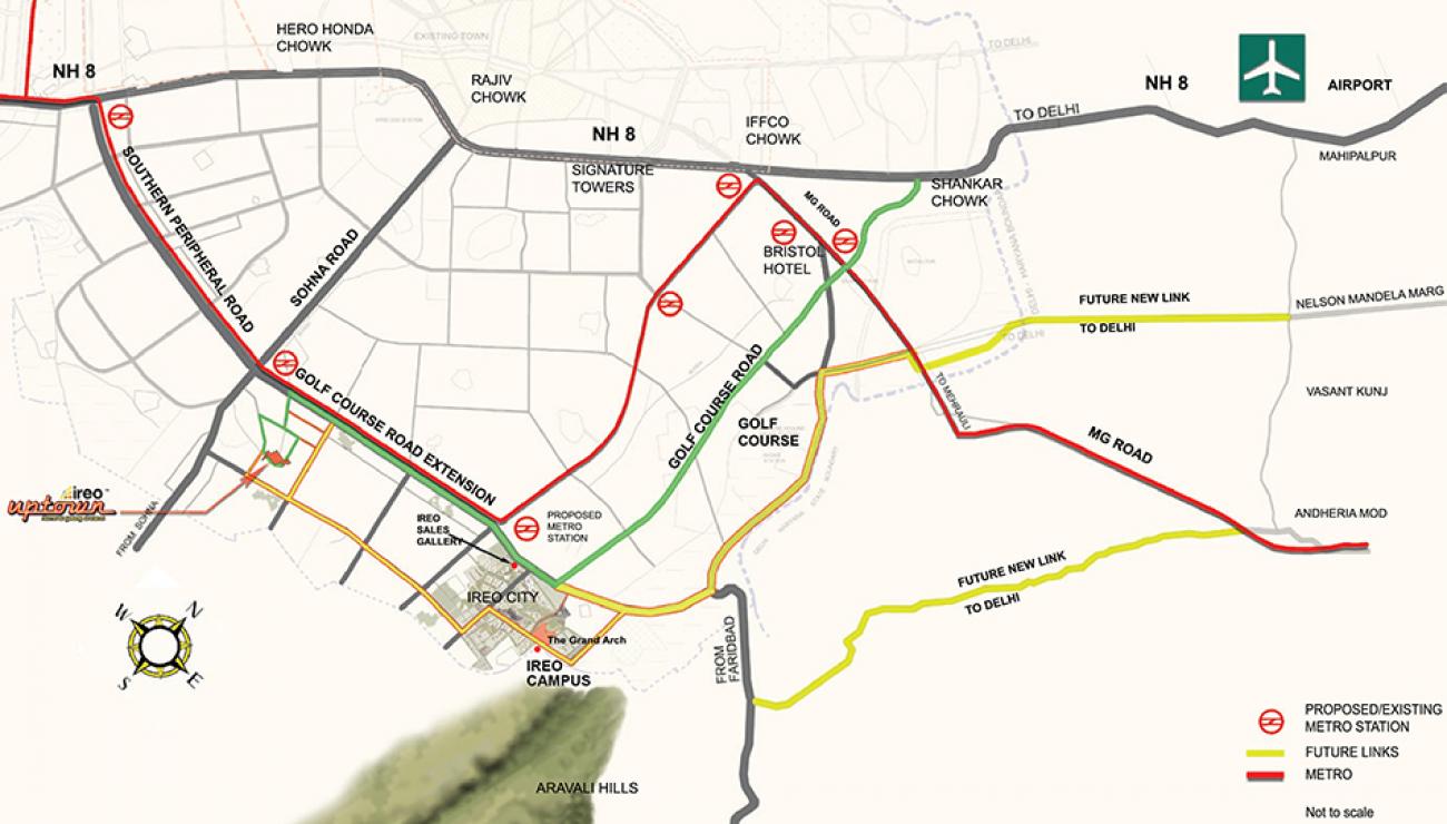 Orris Uptown Location Map Image