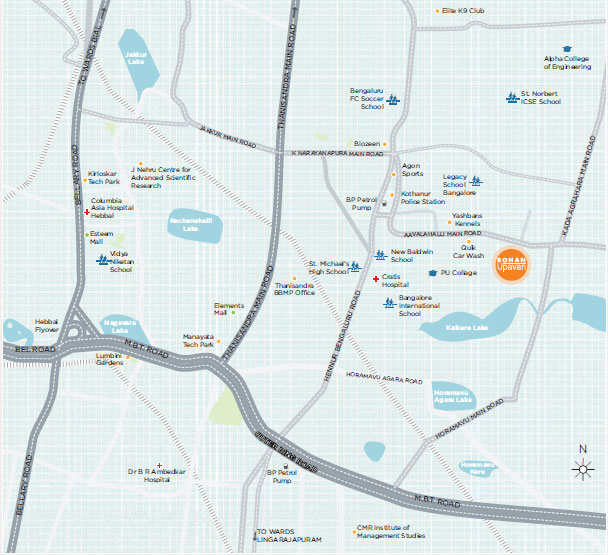 Rohan Upavan Location Map Image