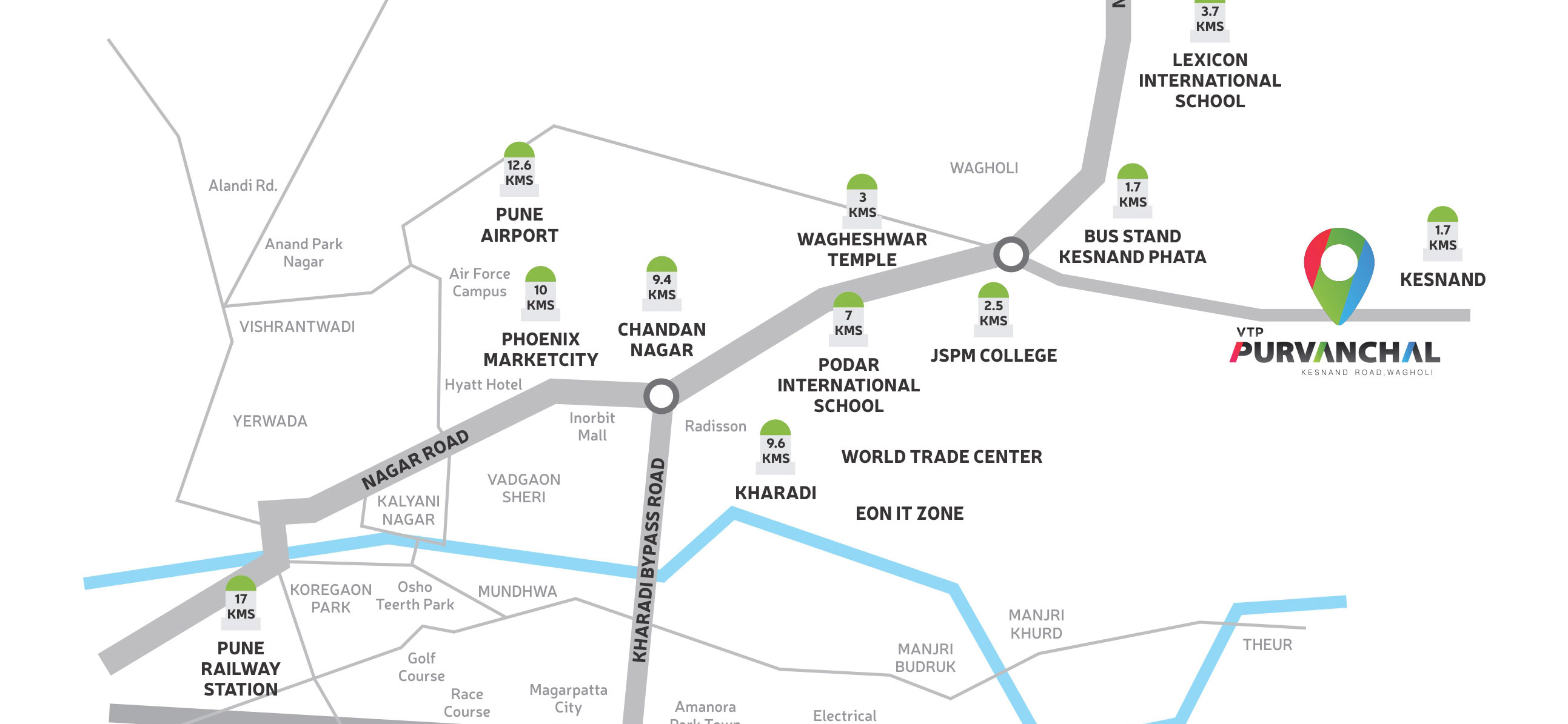 VTP Purvanchal Location Map Image
