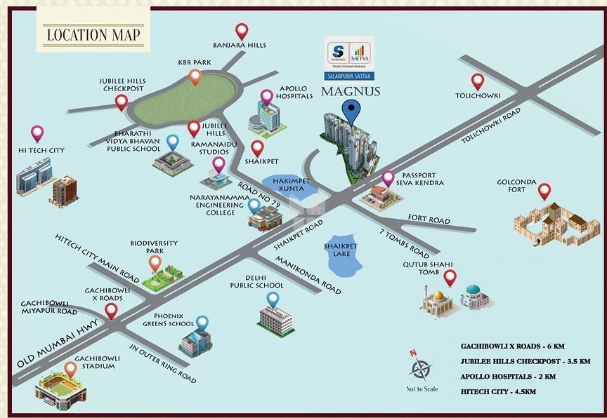 Salarpuria Sattva Magnus Location Map Image