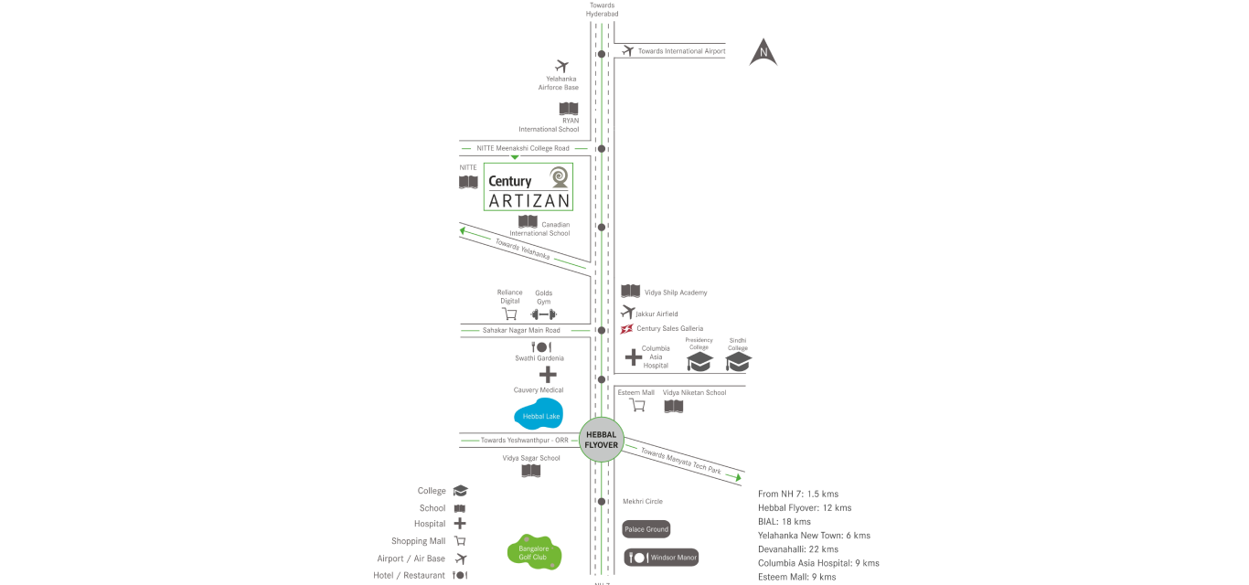 Century Artizan Location Map Image