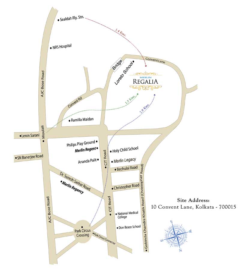 Merlin Regalia Location Map Image