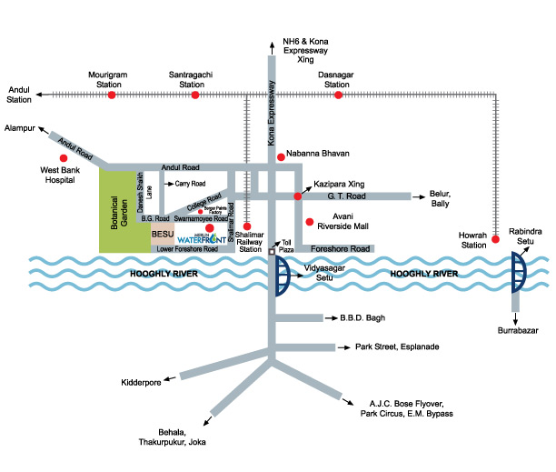 Merlin Waterfront Location Map Image