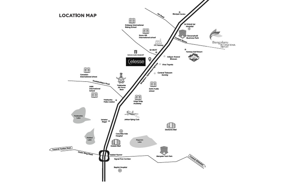 Mahaveer Celesse Location Map Image
