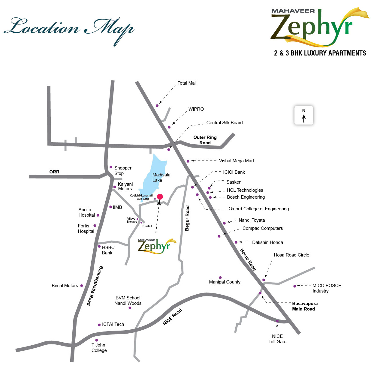 Mahaveer Zephyr Location Map Image