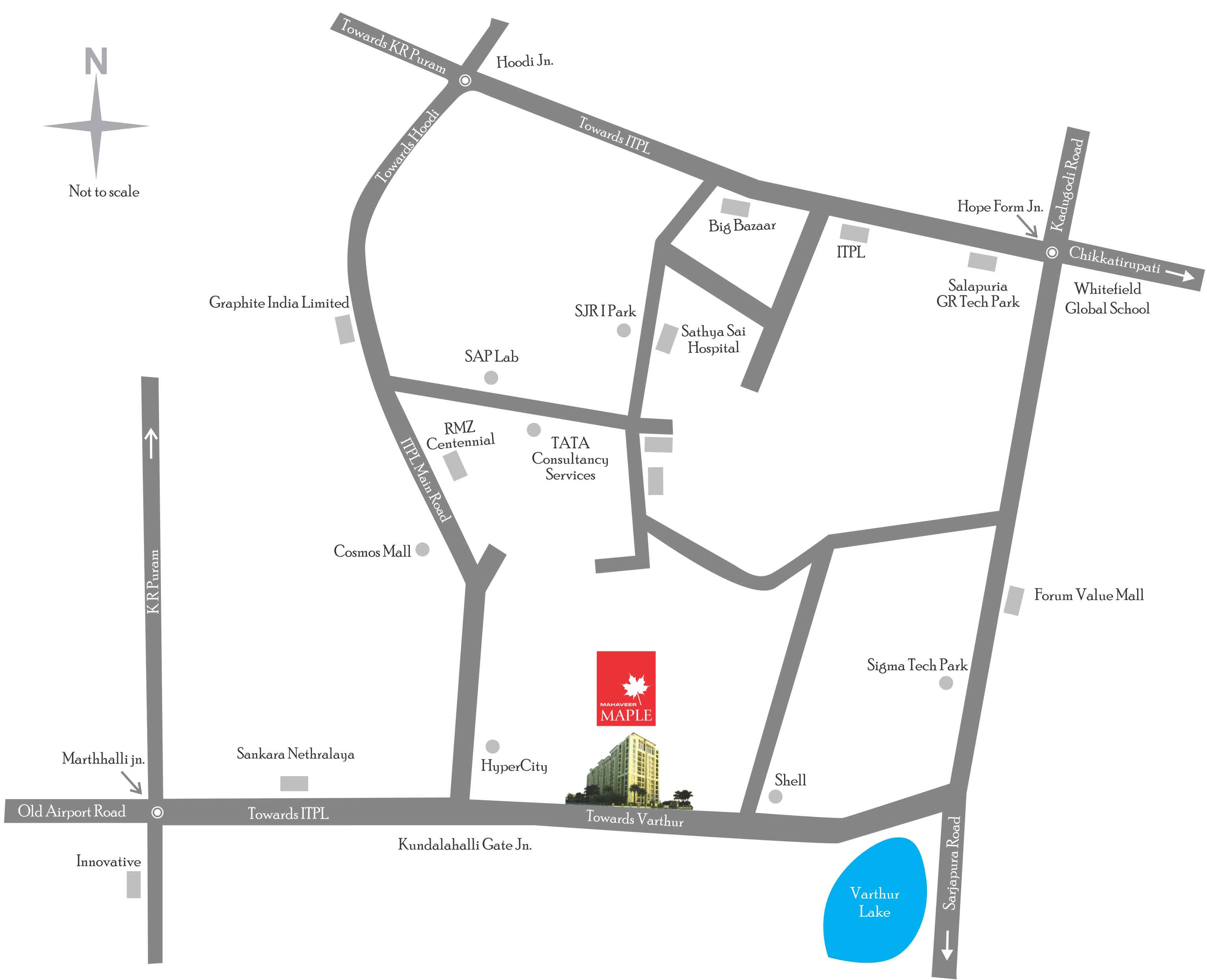 Mahaveer Maple Location Map Image