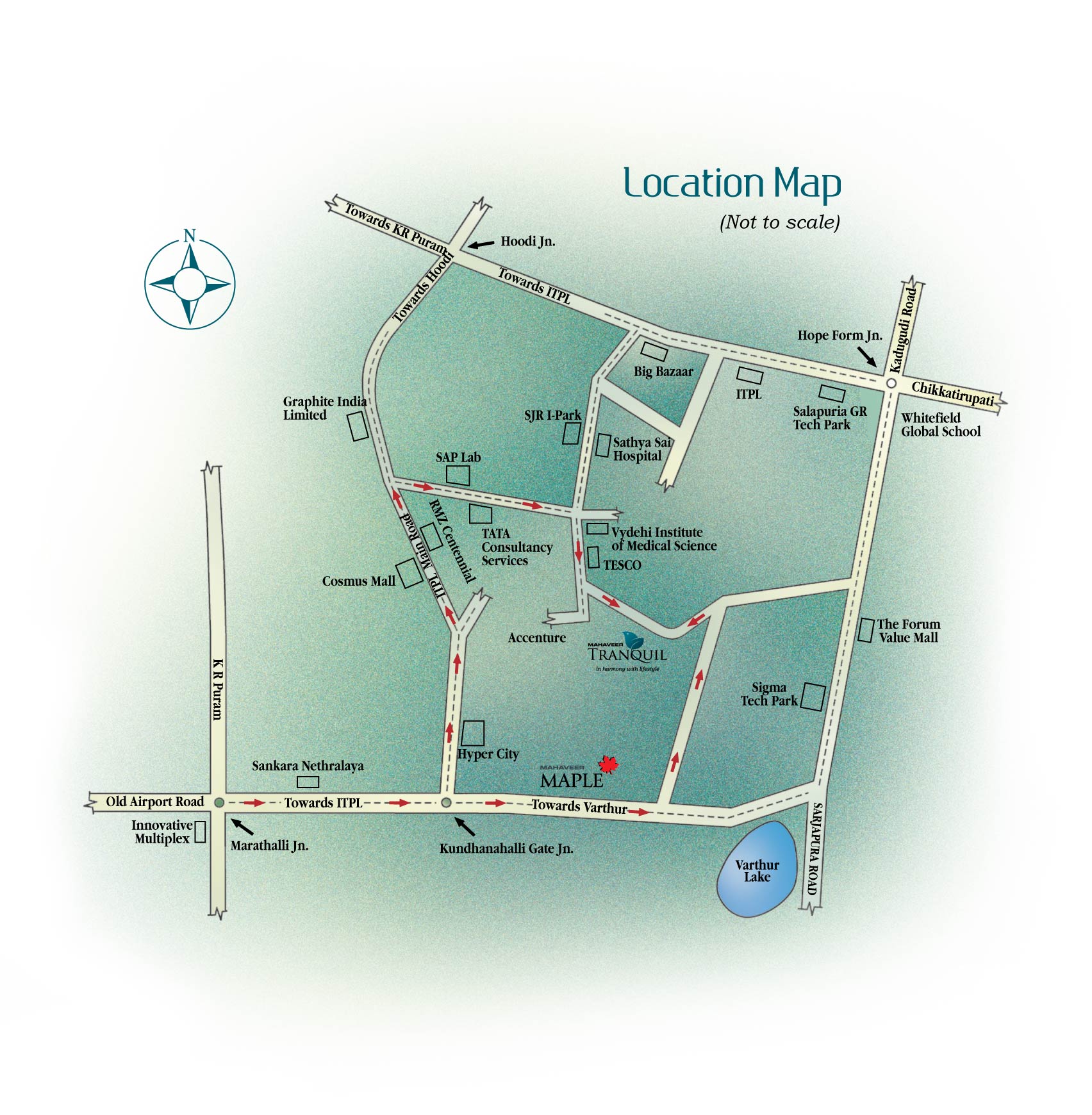 Mahaveer Tranquil Location Map Image