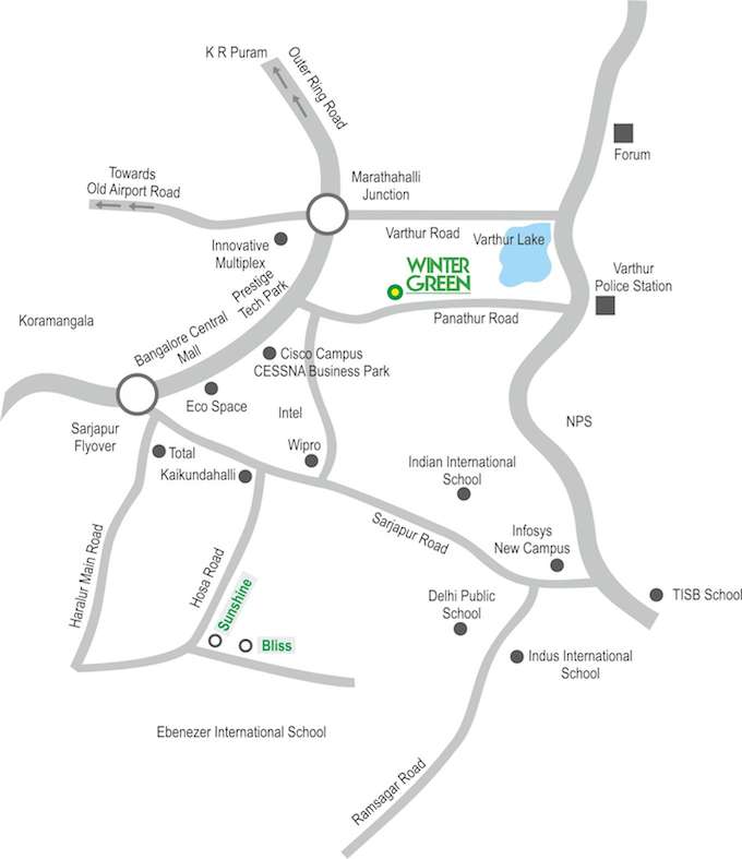 Samruddhi Winter Green Location Map Image