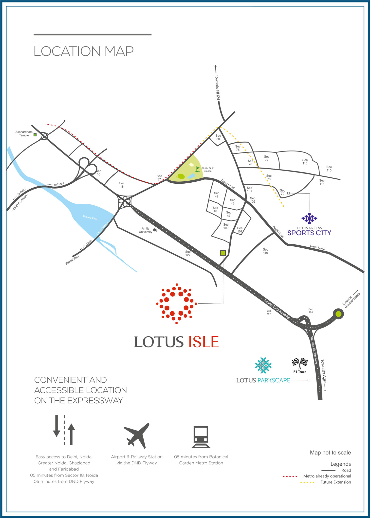 Lotus Greens Isle Location Map Image