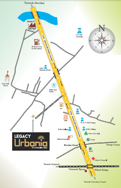 Legacy Urbania Location Map Image